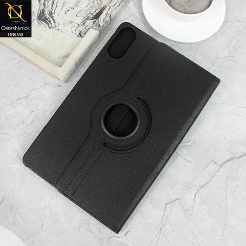 Xiaomi Redmi Pad Pro Cover - Black - 360 Rotating Pu Leather Flip Smart Protective Cover Casing