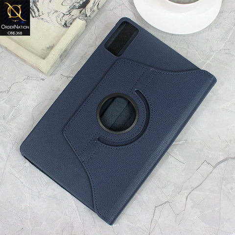 Xiaomi Redmi Pad SE Cover - Blue - 360 Rotating Pu Leather Flip Smart Protective Cover Casing