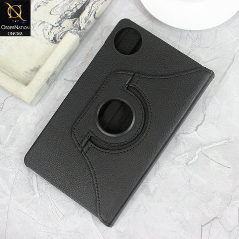 Xiaomi Redmi Pad SE 8.7 Cover - Black - 360 Rotating Pu Leather Flip Smart Protective Cover Casing