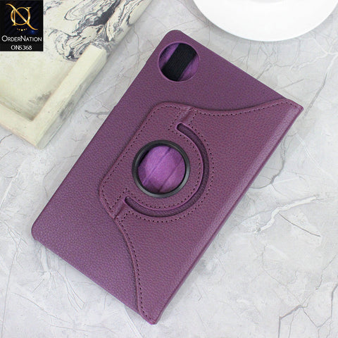 Xiaomi Redmi Pad SE 8.7 Cover - Purple - 360 Rotating Pu Leather Flip Smart Protective Cover Casing