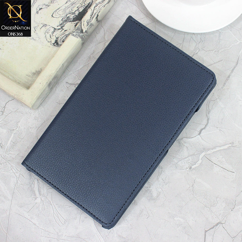 Samsung Galaxy Tab A7 Lite / T220 / T225 Cover - Blue - 360 Rotating Pu Leather Flip Smart Protective Cover Casing
