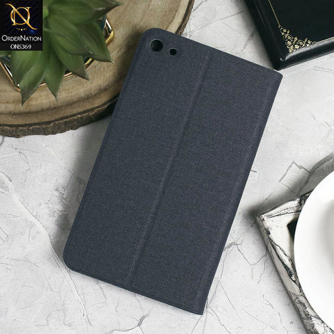 Huawei MediaPad T1 7.0 (2015) Cover - Blue - Octo PU Leather Fabric Texture Bifold Stand Flip Book Soft Case