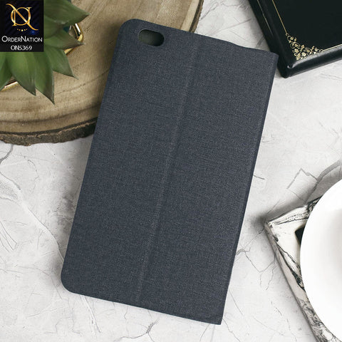 Honor WaterPlay 8.0 Cover - Blue - Octo PU Leather Fabric Texture Bifold Stand Flip Book Soft Case