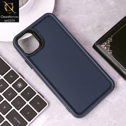 Oppo A16K Cover - Blue - Four Sided Airbag Bumper Shockproof Soft Case