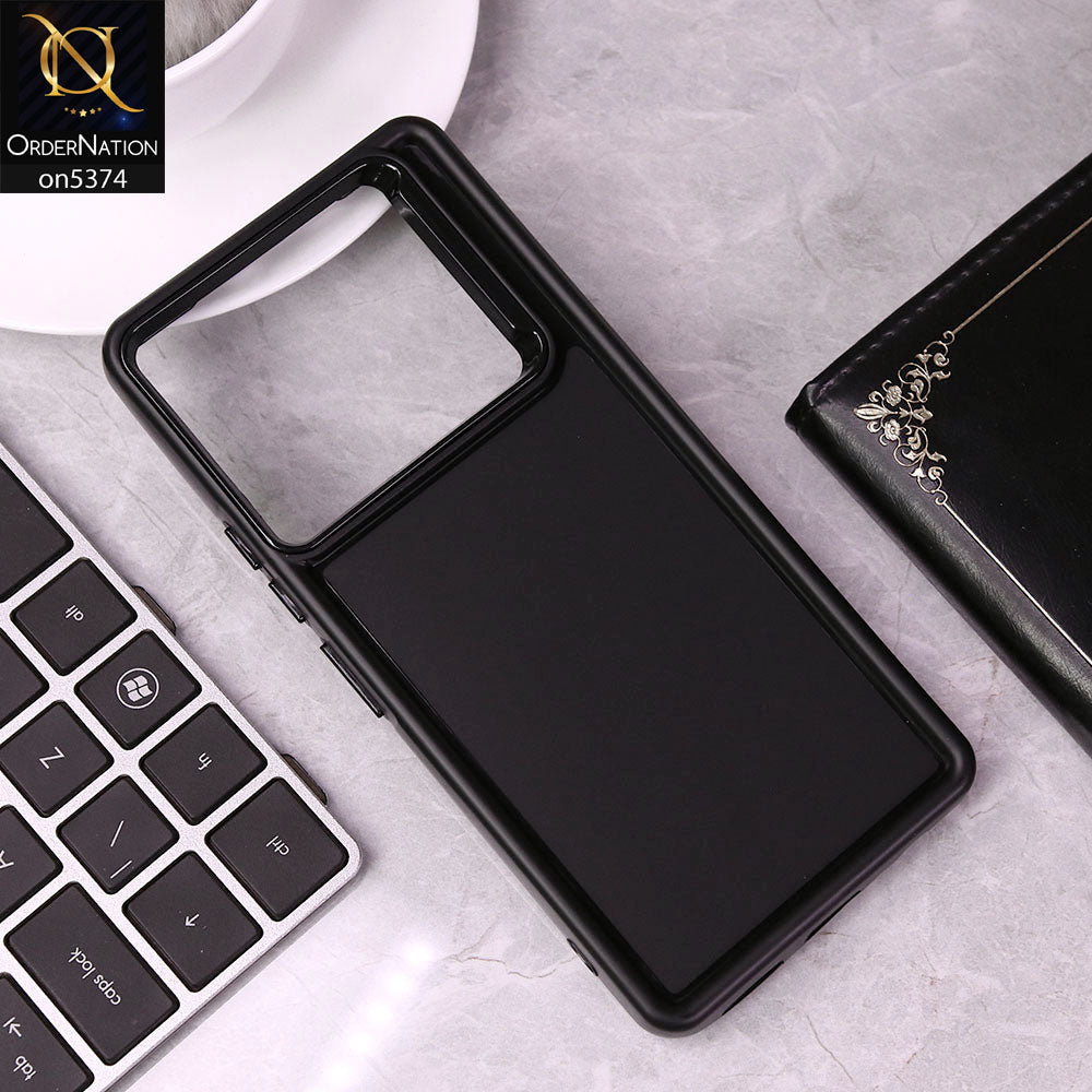 Tecno Camon 30 Cover - Black - Four Sided Airbag Bumper Shockproof Soft Case