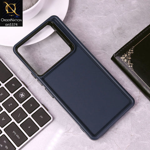 Tecno Camon 30 Cover - Blue - Four Sided Airbag Bumper Shockproof Soft Case