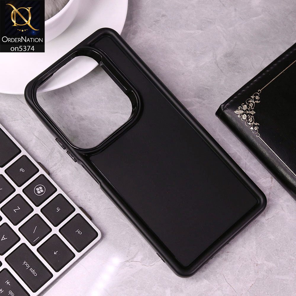 Infinix Hot 40 Pro Cover - Black - Four Sided Airbag Bumper Shockproof Soft Case
