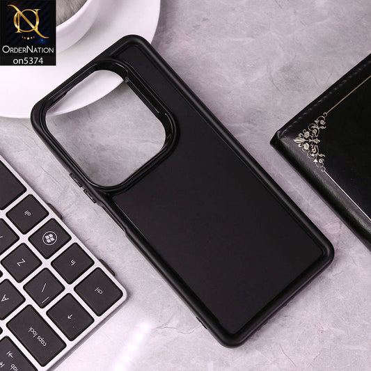 Infinix Hot 40 Pro Cover - Black - Four Sided Airbag Bumper Shockproof Soft Case