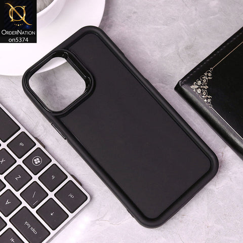 iPhone 12 Pro Max Cover - Black - Four Sided Airbag Bumper Shockproof Soft Case