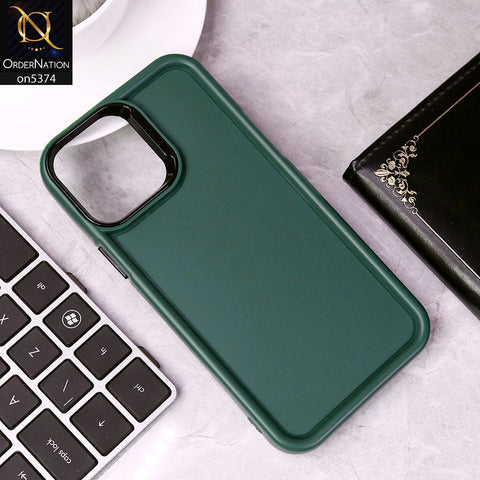 iPhone 12 Pro Max Cover - Green - Four Sided Airbag Bumper Shockproof Soft Case