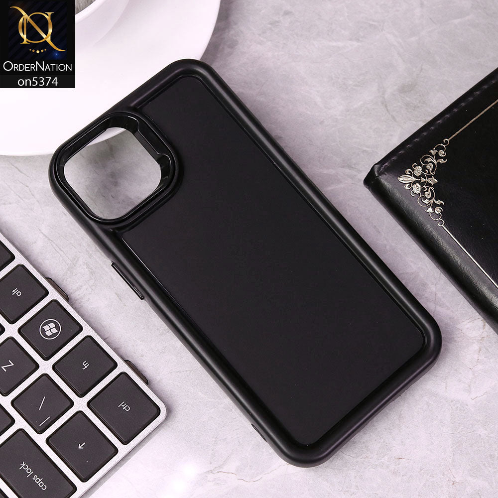 iPhone 13 Cover - Black - Four Sided Airbag Bumper Shockproof Soft Case