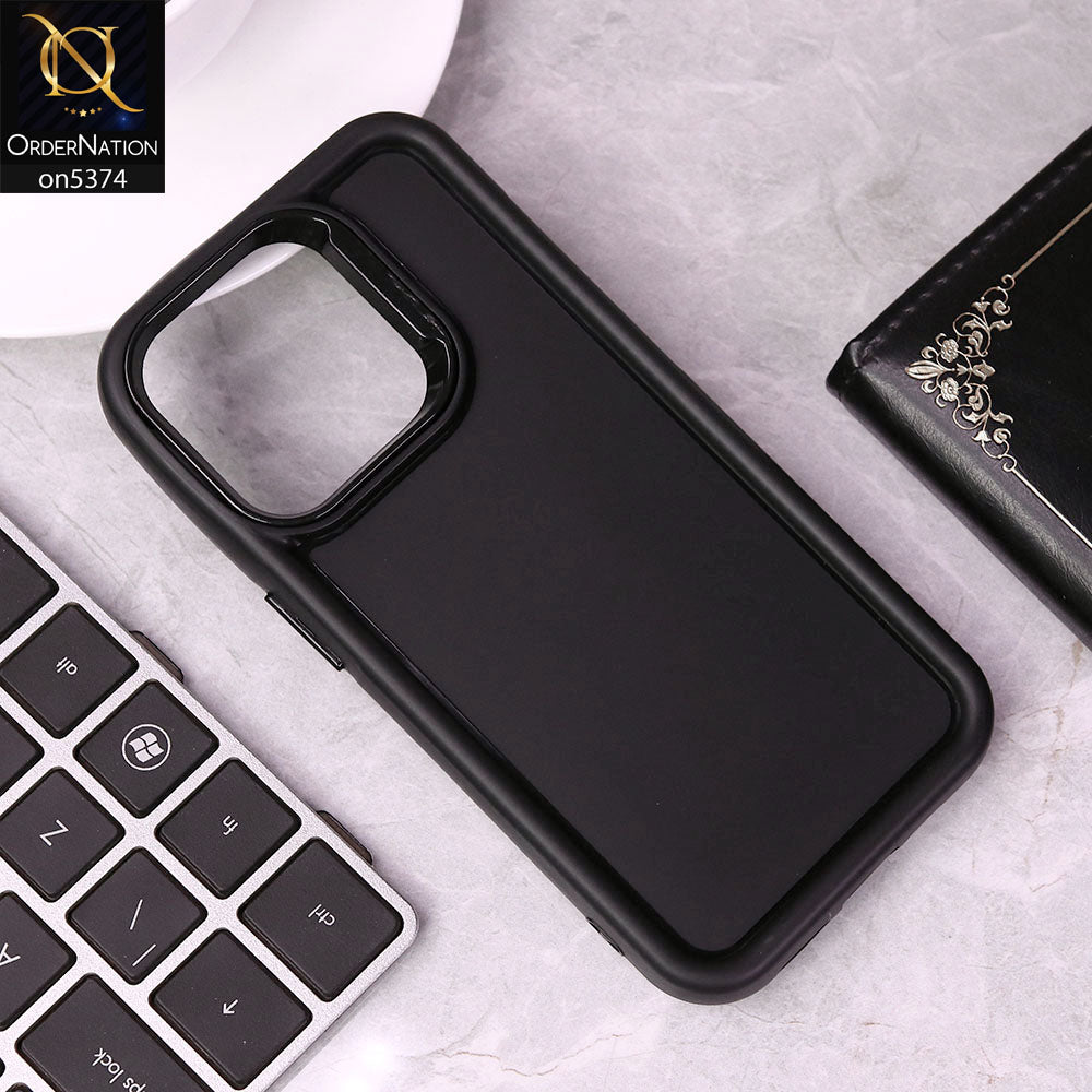 iPhone 13 Pro Cover - Black - Four Sided Airbag Bumper Shockproof Soft Case