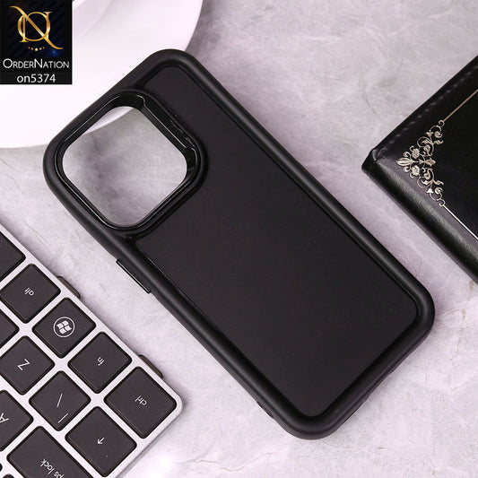 iPhone 13 Pro Max Cover - Black - Four Sided Airbag Bumper Shockproof Soft Case