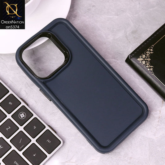 iPhone 13 Pro Max Cover - Blue - Four Sided Airbag Bumper Shockproof Soft Case