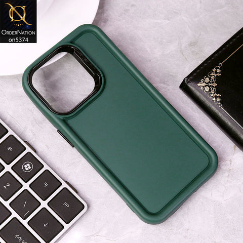 iPhone 14 Pro Max Cover - Green - Four Sided Airbag Bumper Shockproof Soft Case