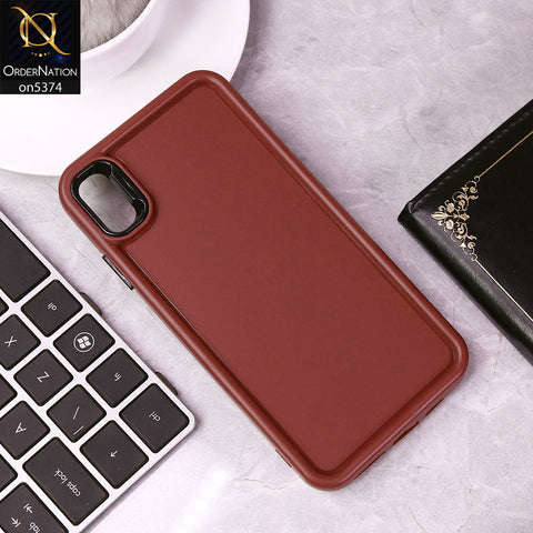 iPhone XS Max Cover - Red - Four Sided Airbag Bumper Shockproof Soft Case