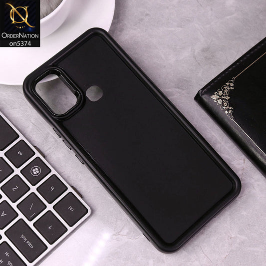 Oppo A15 Cover - Black - Four Sided Airbag Bumper Shockproof Soft Case