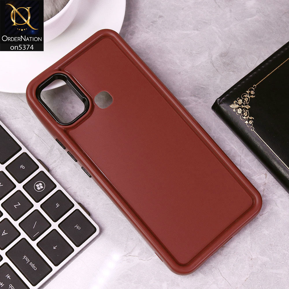 Oppo A15 Cover - Red - Four Sided Airbag Bumper Shockproof Soft Case