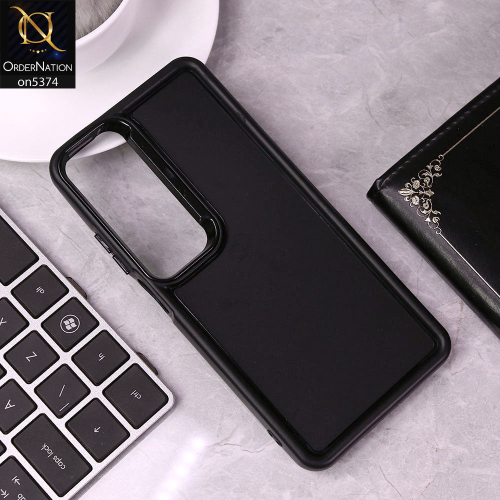 Oppo A60 Cover - Black - Four Sided Airbag Bumper Shockproof Soft Case