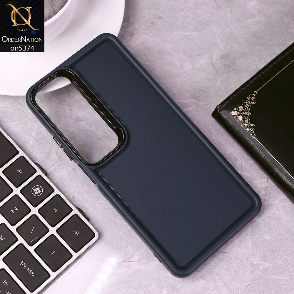 Oppo A60 Cover - Blue - Four Sided Airbag Bumper Shockproof Soft Case
