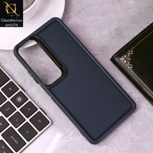 Oppo A60 Cover - Blue - Four Sided Airbag Bumper Shockproof Soft Case