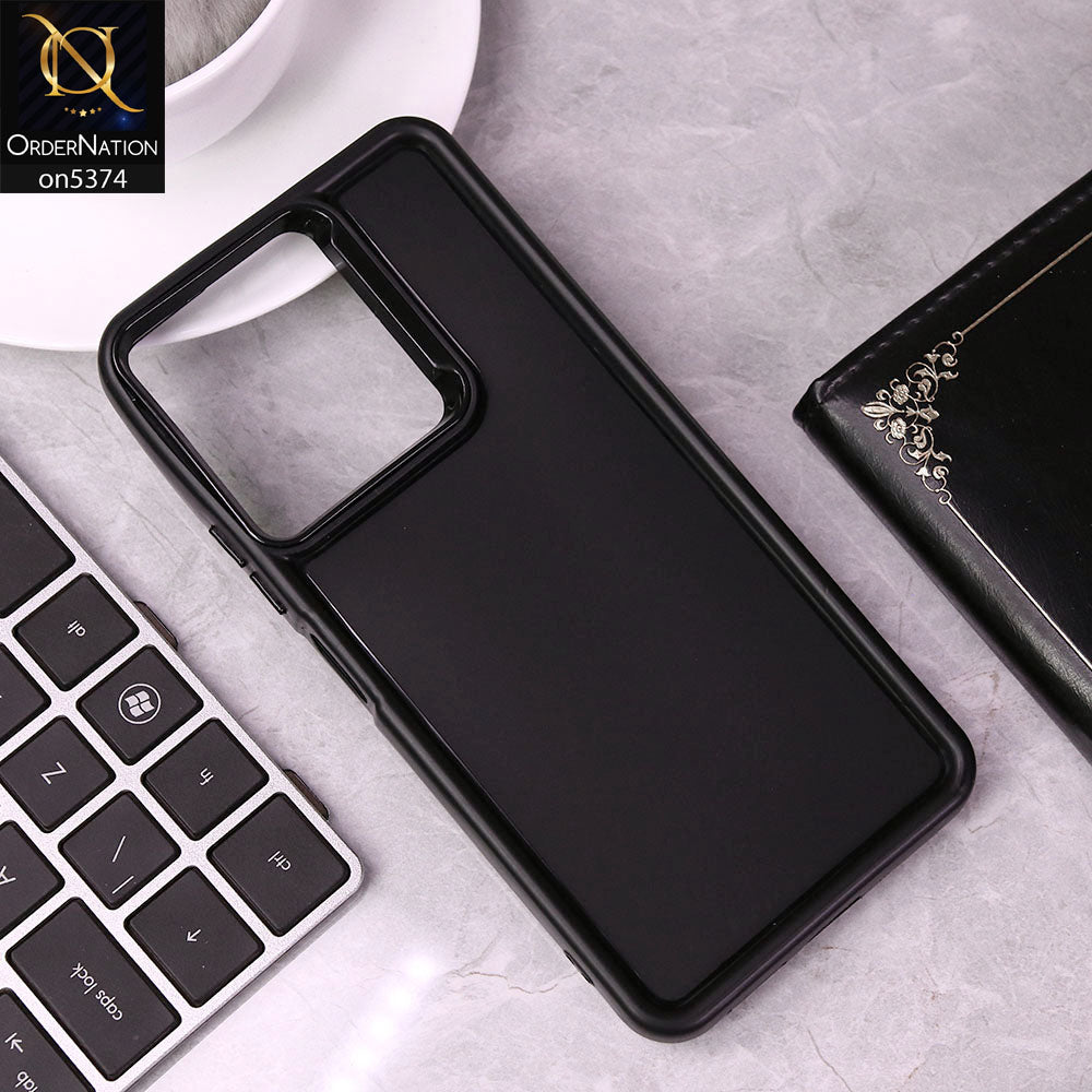 Xiaomi Poco C65 Cover - Black - Four Sided Airbag Bumper Shockproof Soft Case