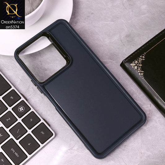 Xiaomi Poco C65 Cover - Blue - Four Sided Airbag Bumper Shockproof Soft Case