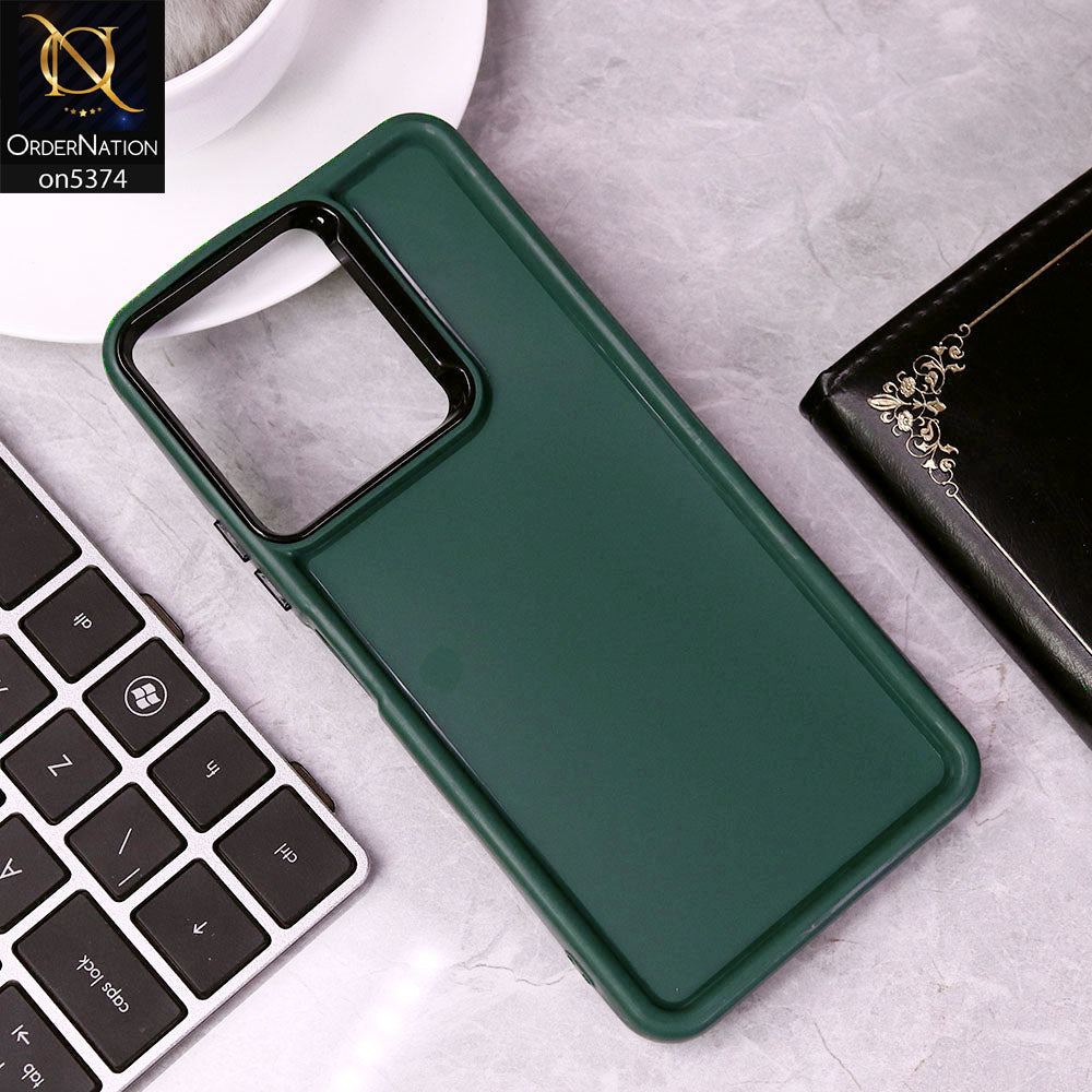 Xiaomi Poco C65 Cover - Green - Four Sided Airbag Bumper Shockproof Soft Case