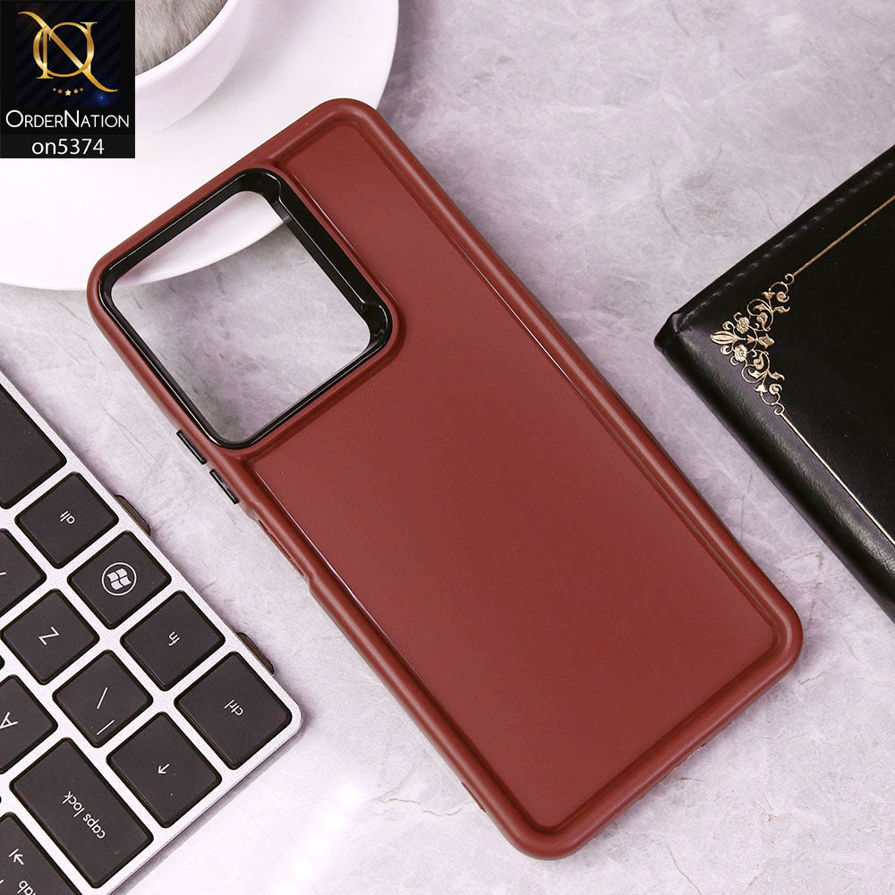 Xiaomi Poco C65 Cover - Red - Four Sided Airbag Bumper Shockproof Soft Case