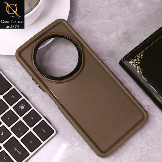 Xiaomi Poco C75 Cover - Brown - Four Sided Airbag Bumper Shockproof Soft Case