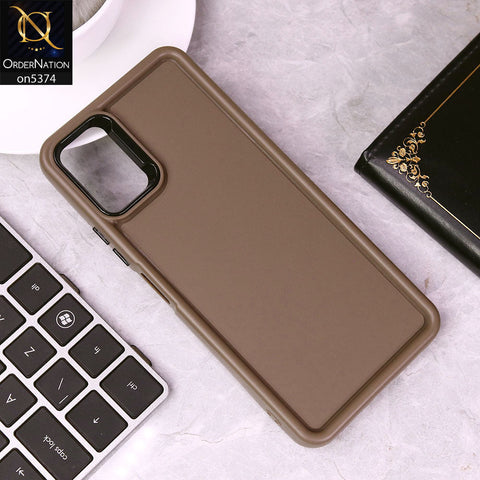 Samsung Galaxy A05 Cover - Brown - Four Sided Airbag Bumper Shockproof Soft Case