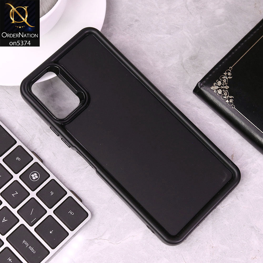 Samsung Galaxy A12 Cover - Black - Four Sided Airbag Bumper Shockproof Soft Case
