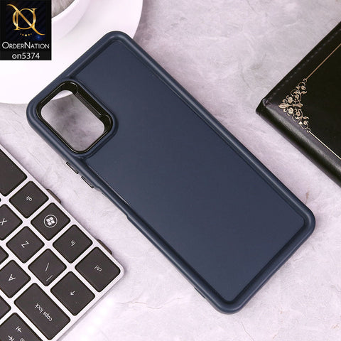 Samsung Galaxy A12 Nacho Cover - Blue - Four Sided Airbag Bumper Shockproof Soft Case