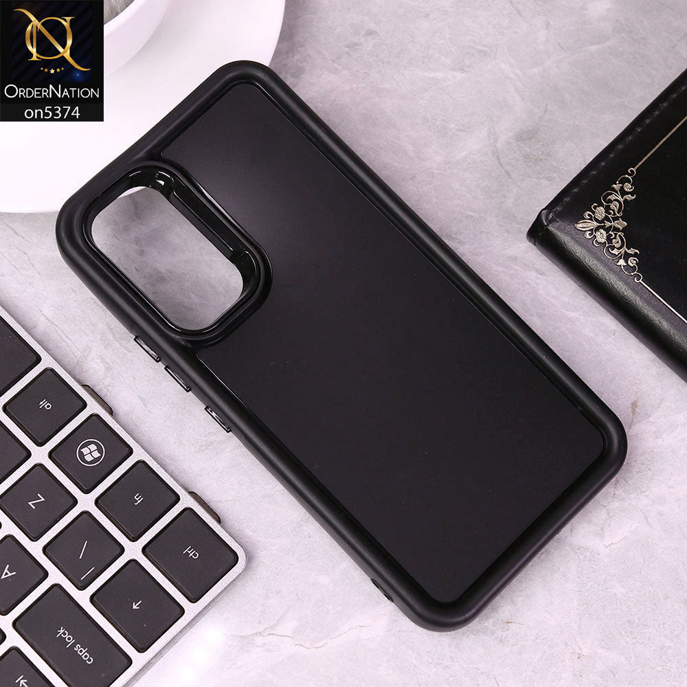 Samsung Galaxy A14 Cover - Black - Four Sided Airbag Bumper Shockproof Soft Case