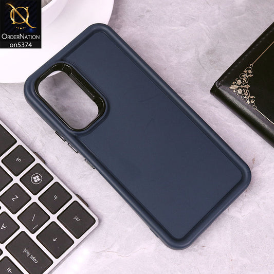 Samsung Galaxy A14 Cover - Blue - Four Sided Airbag Bumper Shockproof Soft Case