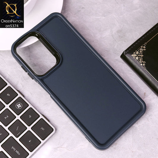 Samsung Galaxy A23 Cover - Blue - Four Sided Airbag Bumper Shockproof Soft Case