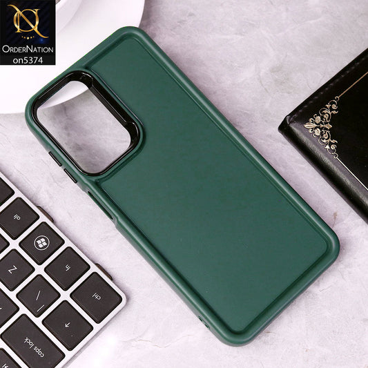 Samsung Galaxy A23 Cover - Green - Four Sided Airbag Bumper Shockproof Soft Case