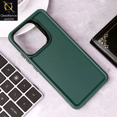 Tecno Spark 20 Cover - Green - Four Sided Airbag Bumper Shockproof Soft Case