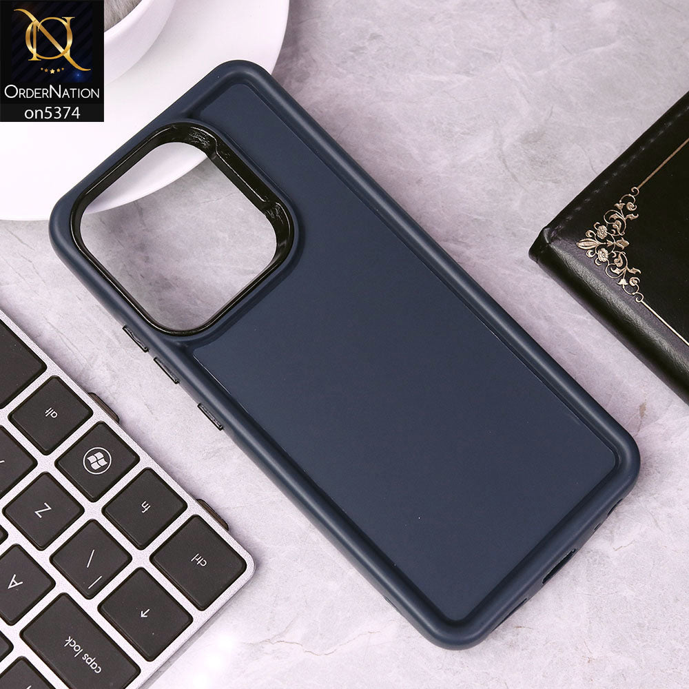 Tecno Spark 10 Cover - Blue - Four Sided Airbag Bumper Shockproof Soft Case
