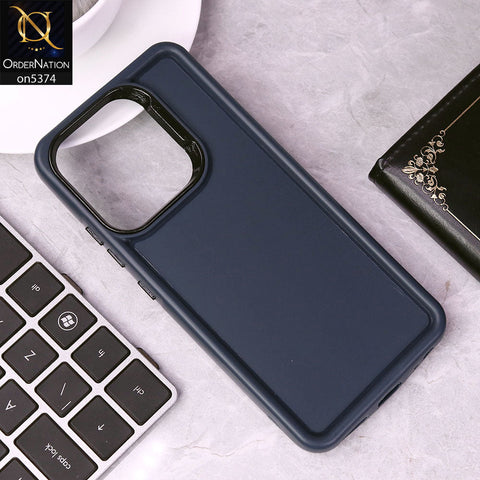 Tecno Spark 10 Cover - Blue - Four Sided Airbag Bumper Shockproof Soft Case