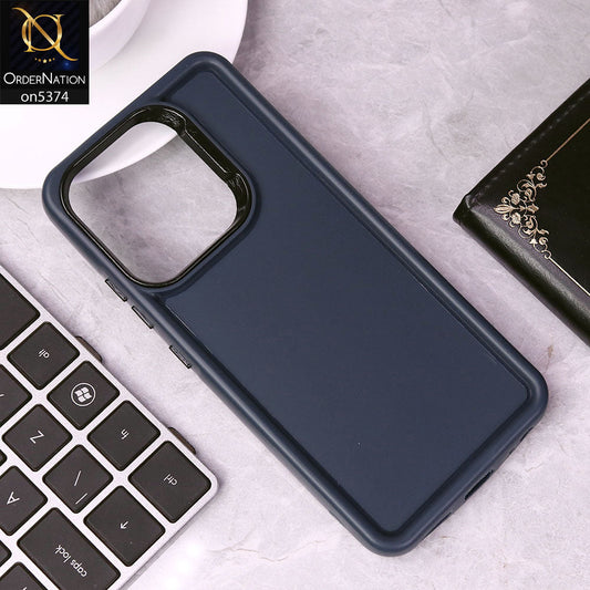 Infinix Smart 7 HD Cover - Blue - Four Sided Airbag Bumper Shockproof Soft Case