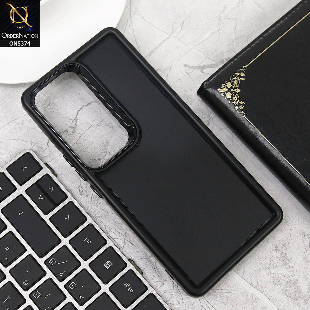 Vivo S18 Cover - Black - Four Sided Airbag Bumper Shockproof Soft Case