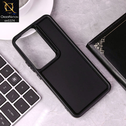 Vivo V30 Lite 4G Cover - Black - Four Sided Airbag Bumper Shockproof Soft Case