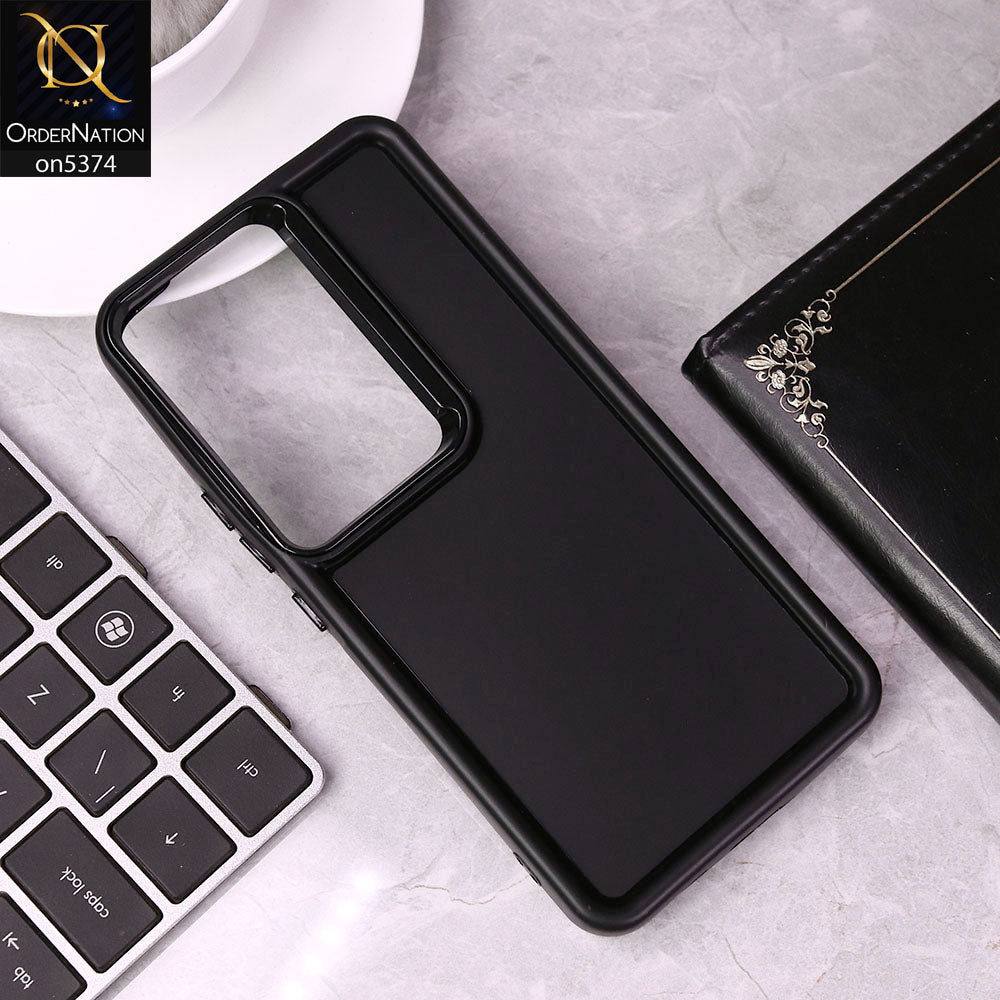 Vivo Y100 4G Cover - Black - Four Sided Airbag Bumper Shockproof Soft Case