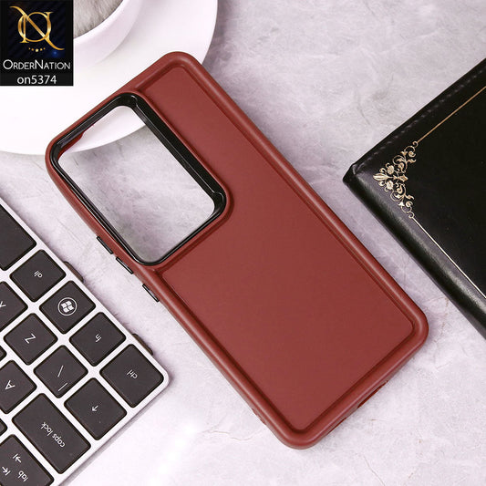 Vivo Y100 4G Cover - Red - Four Sided Airbag Bumper Shockproof Soft Case