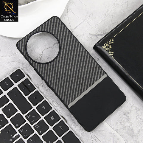 Vivo V30e Cover - Gray - Carbon Fiber Hard Slim Protective Back Cover