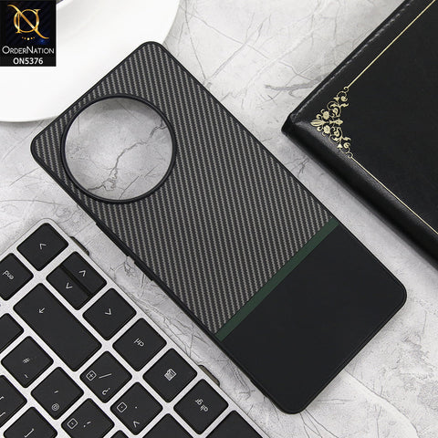 Vivo V30e Cover - Green - Carbon Fiber Hard Slim Protective Back Cover