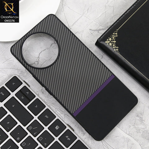 Vivo V30e Cover - Purple - Carbon Fiber Hard Slim Protective Back Cover