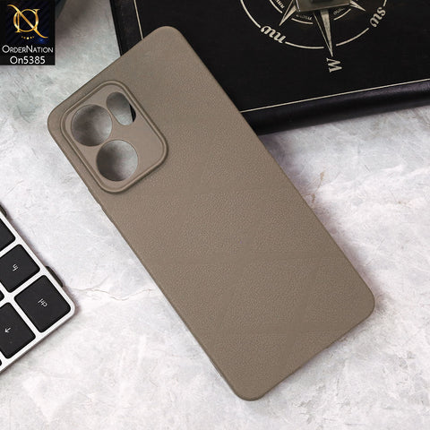 Oppo Reno 13F 4G Cover - Skin - Leather Texture Soft Case With Camera Protection
