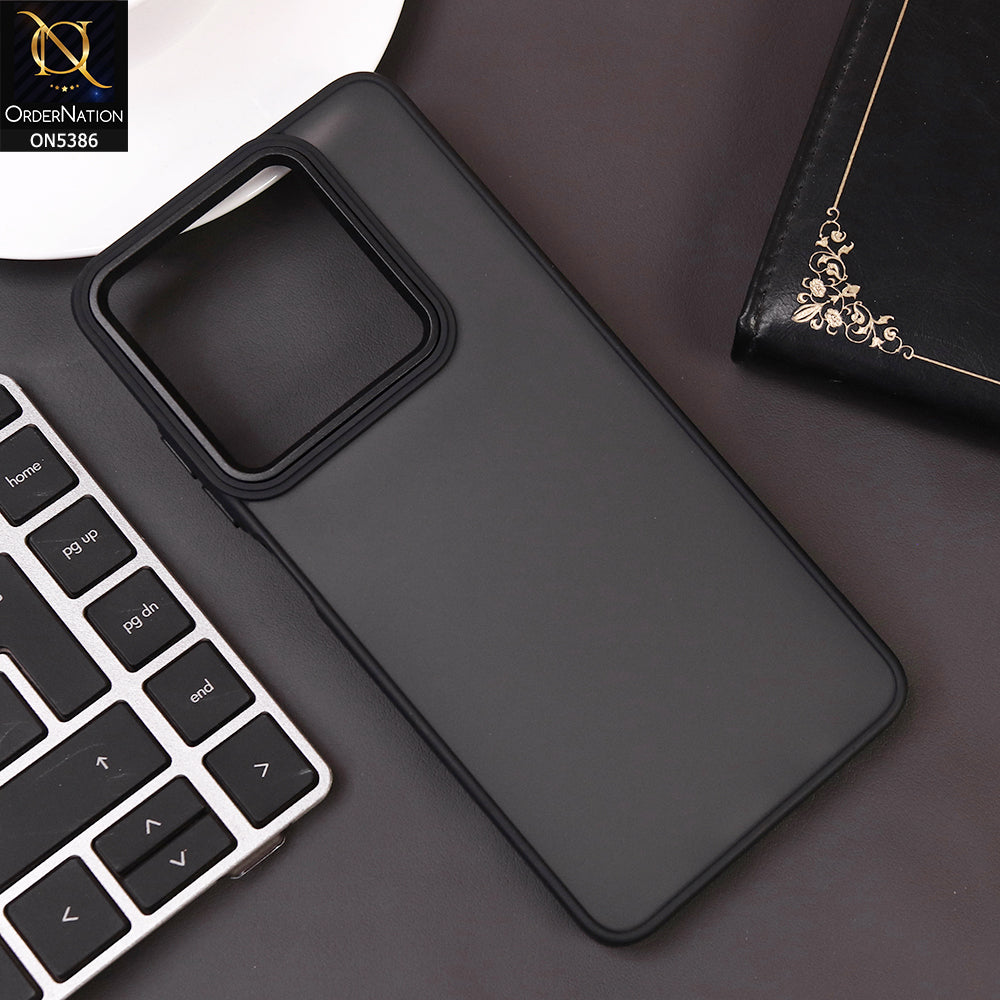 Oppo A3 4G Cover - Black -  New Color Translucent Matte Shockproof Soft Borders Case